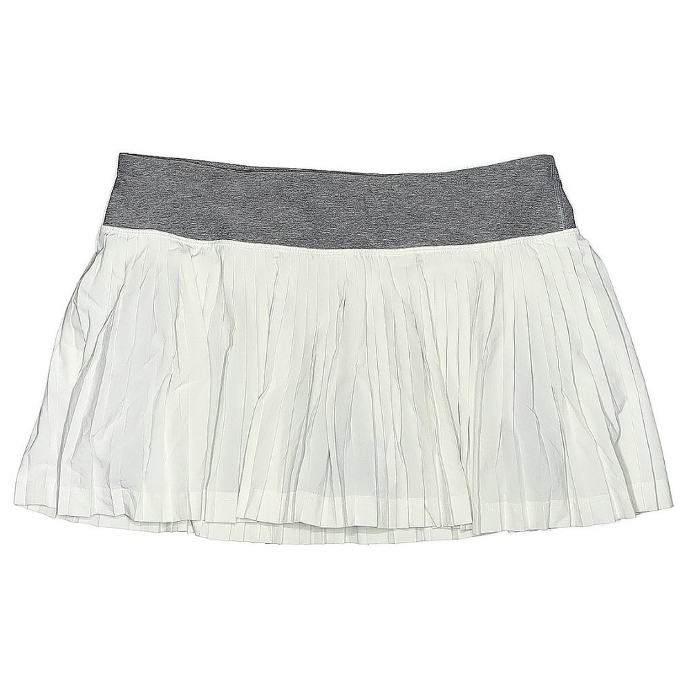 Lululemon Pleat to Street skirt tennis Skort White Grey Size 8  golf